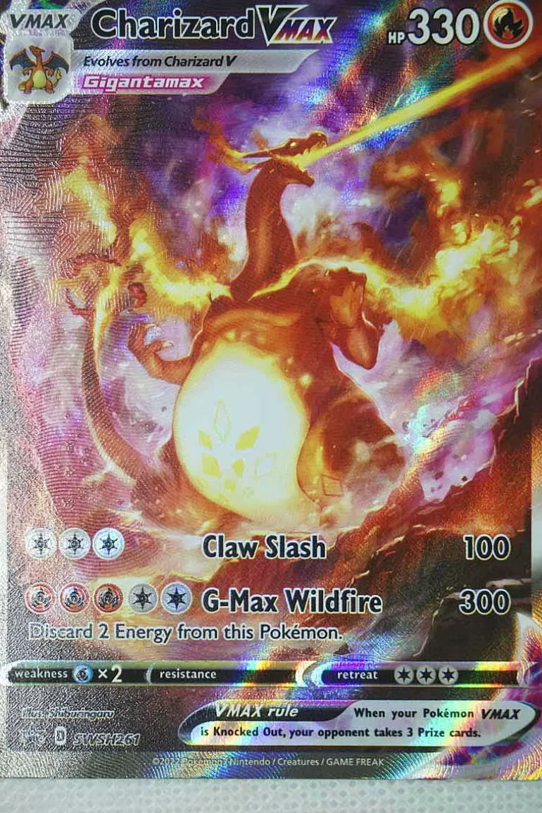 Pocket Monster Pokémon Kort-Charizard Vmax Swsh261 Alternate Art