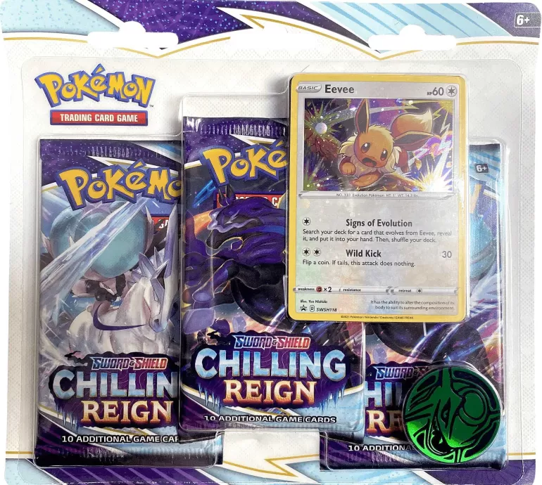 Pocket Monster Pokémon Kort-Chilling Reign Blisterpakke Med Eevee
