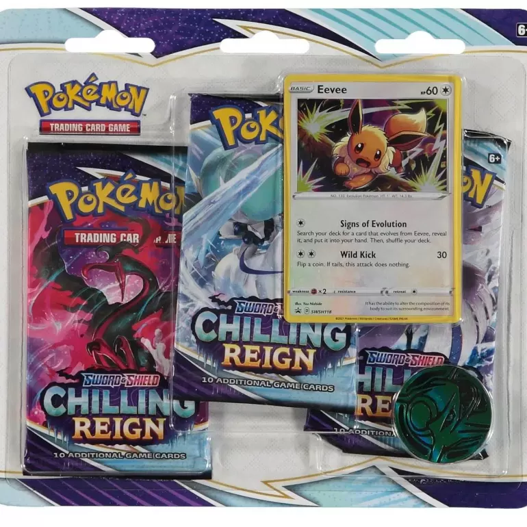 Pocket Monster Pokémon Kort-Chilling Reign Blisterpakke Med Eevee