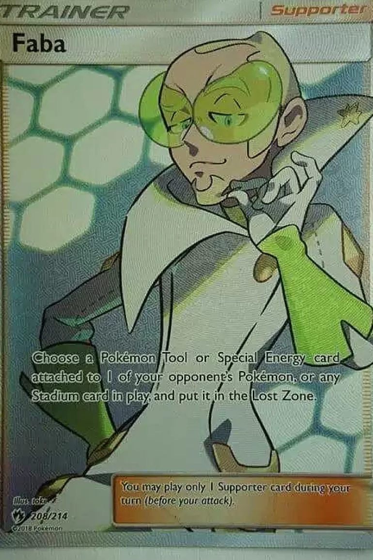 Pocket Monster Pokémon Kort-Faba 208/214 Full Art