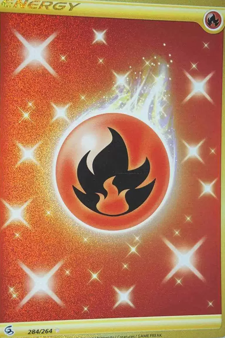 Pocket Monster Pokémon Kort-Fire Energy 284/264 Secret Rare