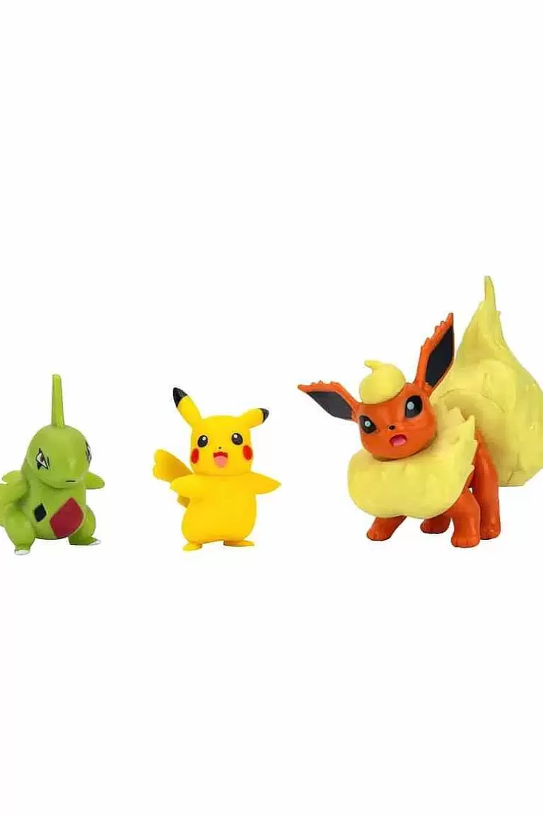 Pocket Monster Pokémon Figurer-Flareon Tyranitar & Pikachu Figurer