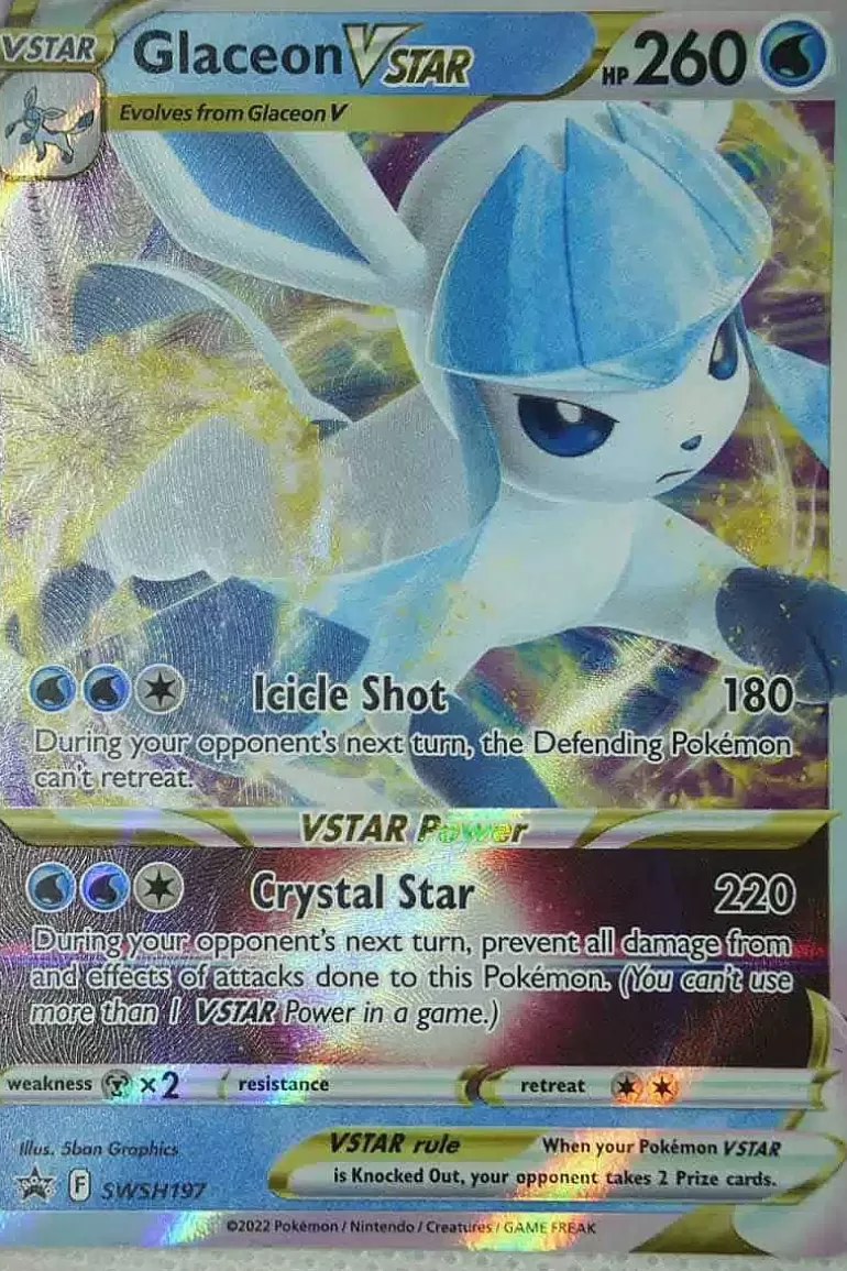Pocket Monster Pokémon Kort-Glaceon Vstar Swsh197
