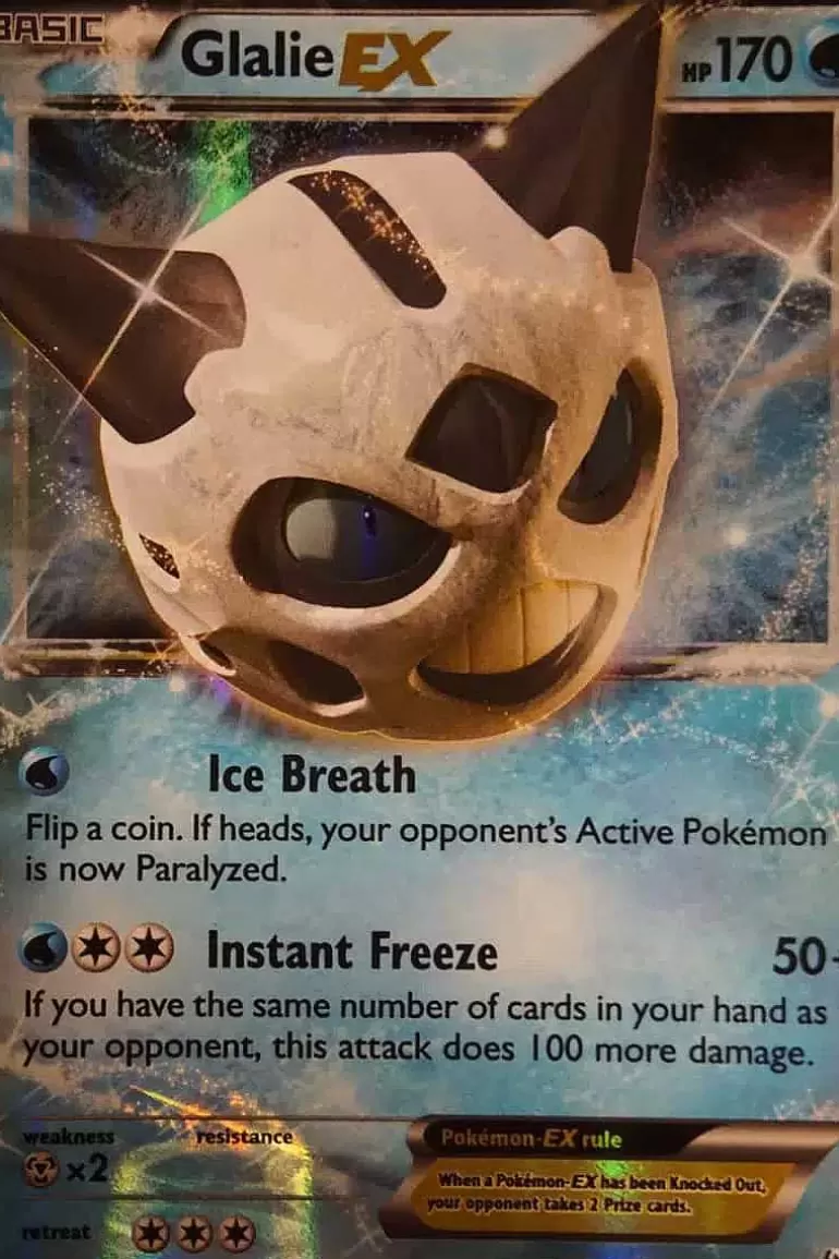 Pocket Monster Pokémon Kort-Glalie Ex 34/162