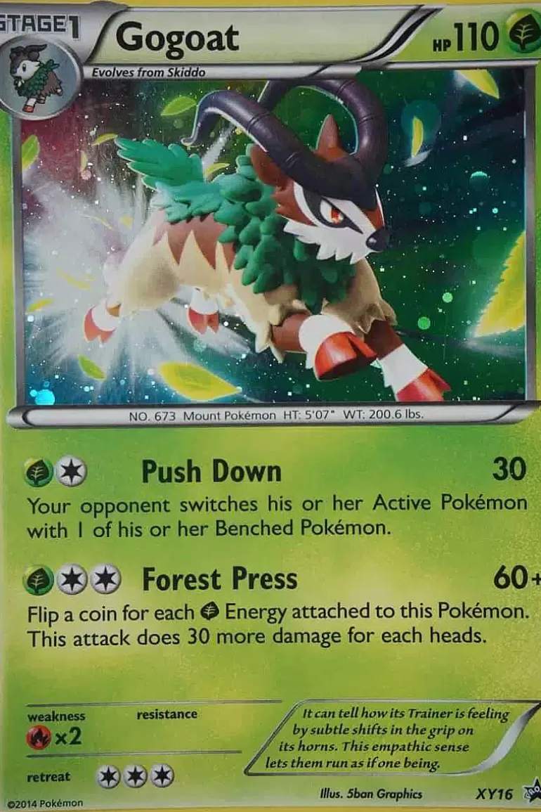 Pocket Monster Pokémon Kort-Gogoat Xy16 Holo Promo