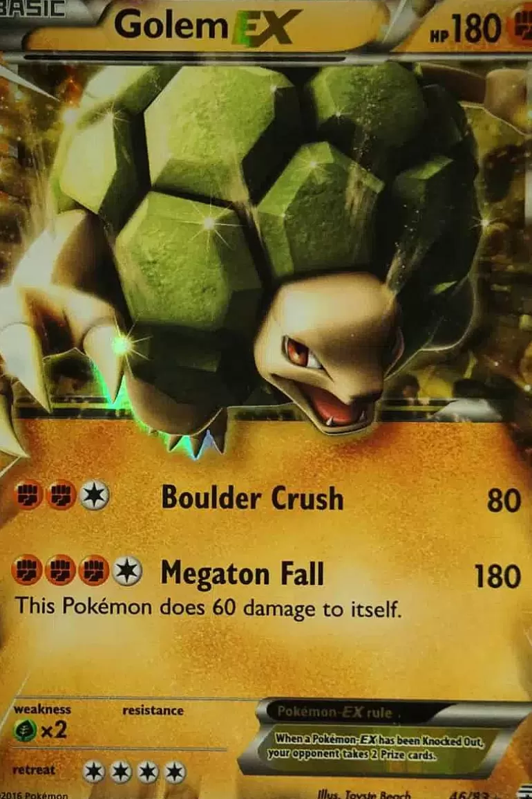 Pocket Monster Pokémon Kort-Golem Ex 46/83