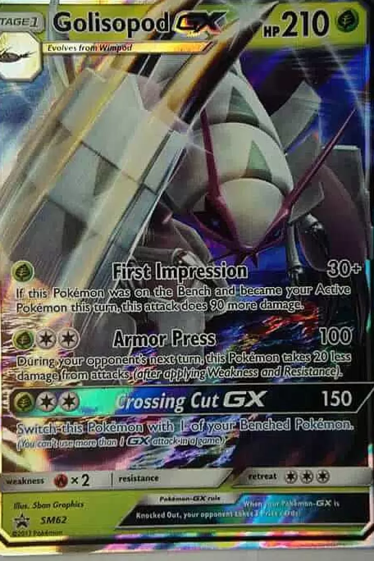 Pocket Monster Pokémon Kort-Golisopod Gx Sm62