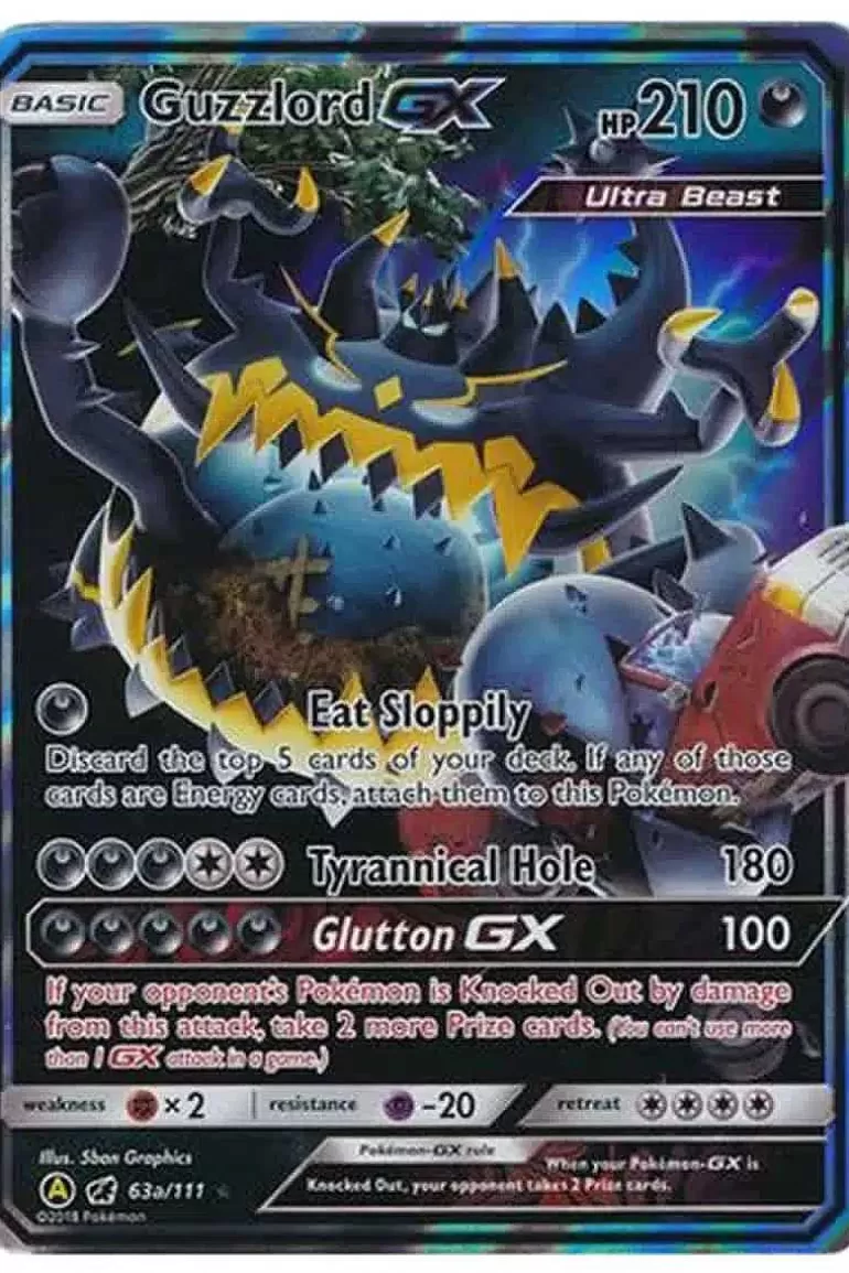 Pocket Monster Pokémon Kort-Guzzlord Gx 63A/111 Stor