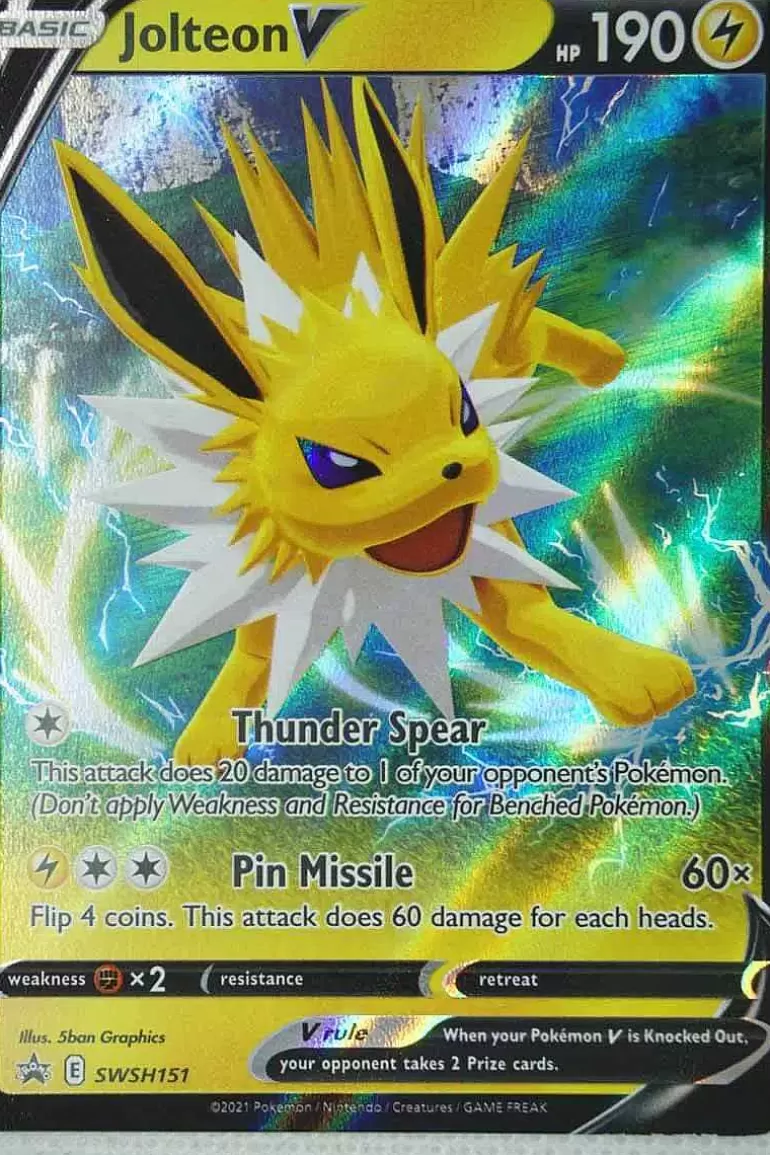 Pocket Monster Pokémon Kort-Jolteon V Swsh151