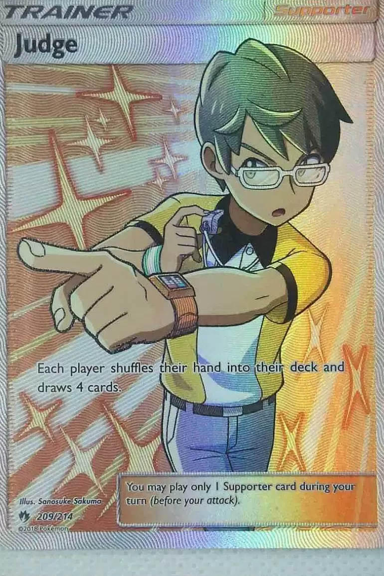 Pocket Monster Pokémon Kort-Judge 209/214 Full Art