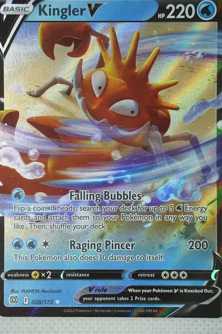 Pocket Monster Pokémon Kort-Kingler V 28/172