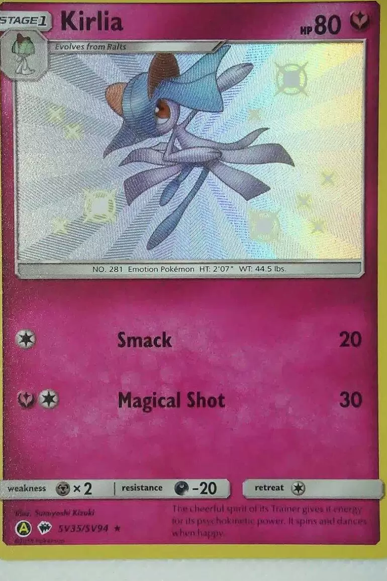 Pocket Monster Pokémon Kort-Kirlia Sv35/Sv94 Shiny Rare