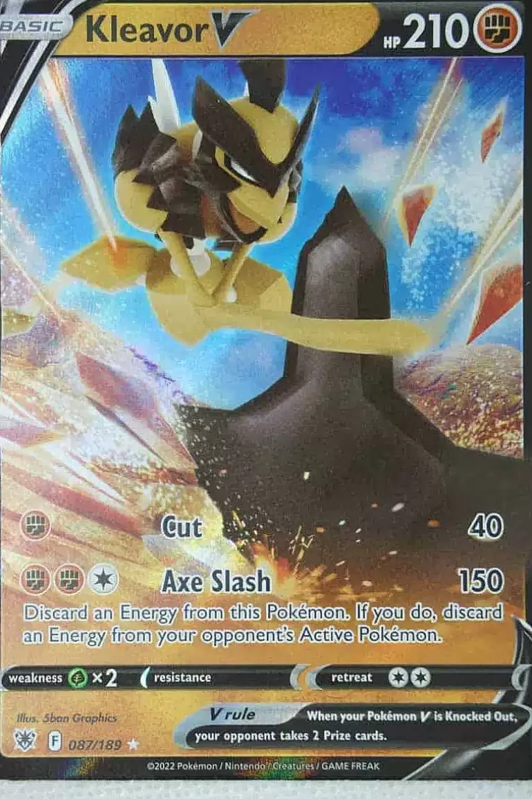 Pocket Monster Pokémon Kort-Kleavor V 087/189