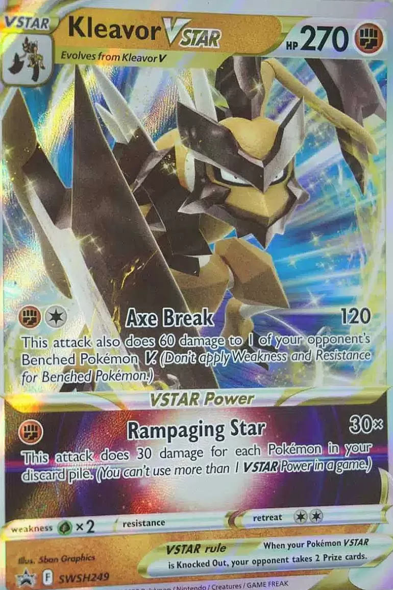 Pocket Monster Pokémon Kort-Kleavor Vstar Swsh249