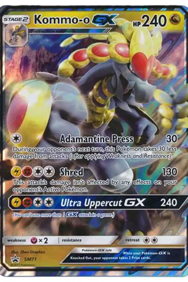 Pocket Monster Pokémon Kort-Kommo-O Gx Sm71 I Stor