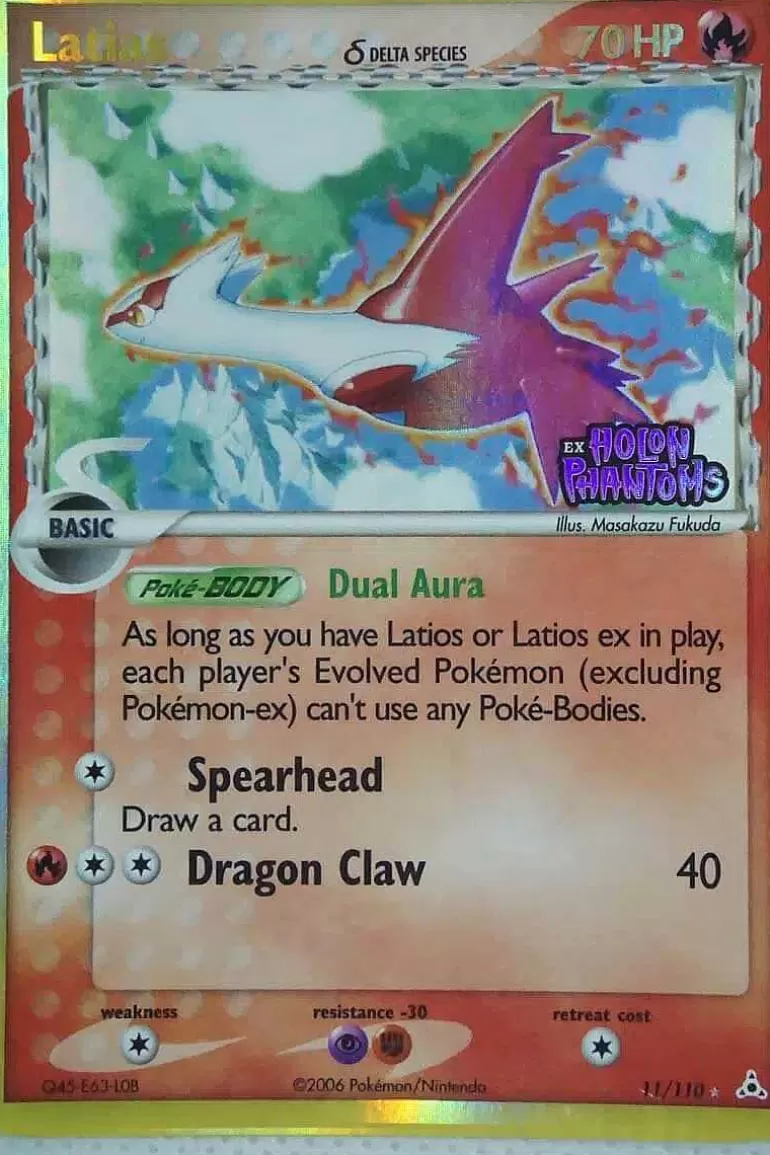 Pocket Monster Pokémon Kort-Latias (Delta Species)11/110 Reverse Holo