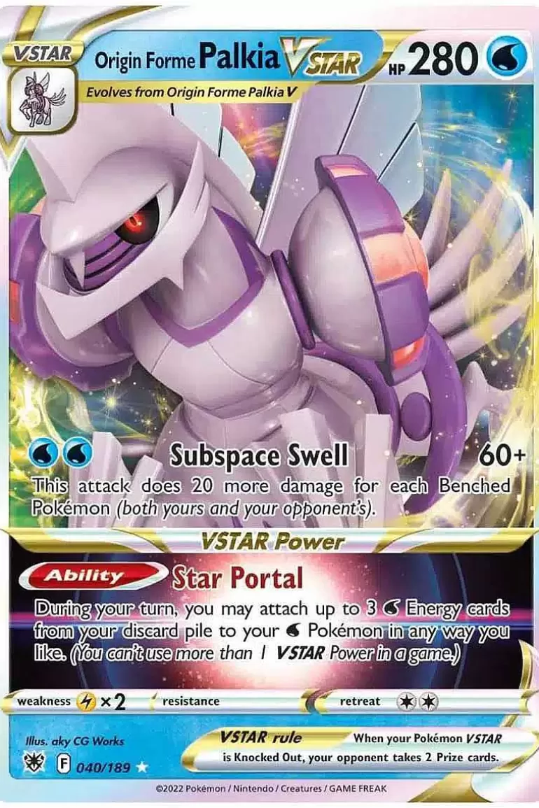 Pocket Monster Pokémon Kort-League Battle Deck Med Origin Form Palkia Vstar