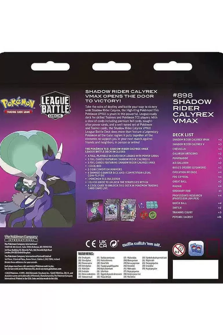 Pocket Monster Pokémon Kort-League Battle Deck Med Shadow Rider Calyrex Vmax