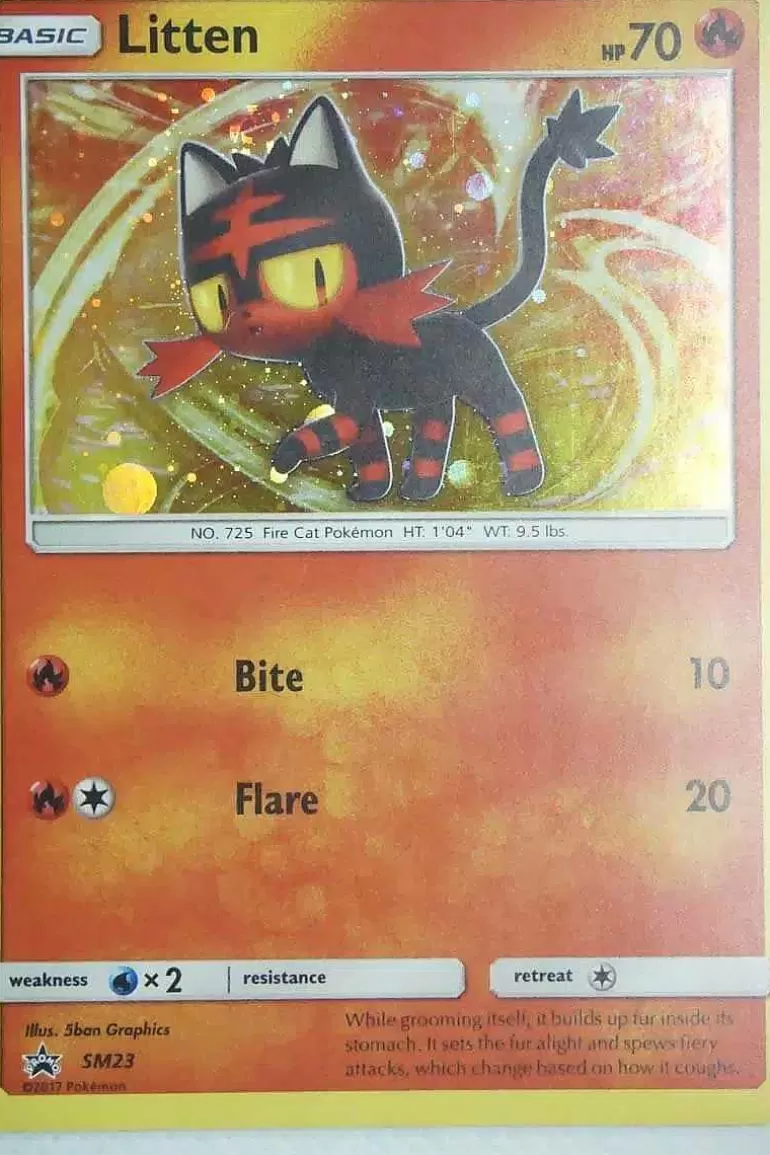 Pocket Monster Pokémon Kort-Litten Sm23 Holo Promo