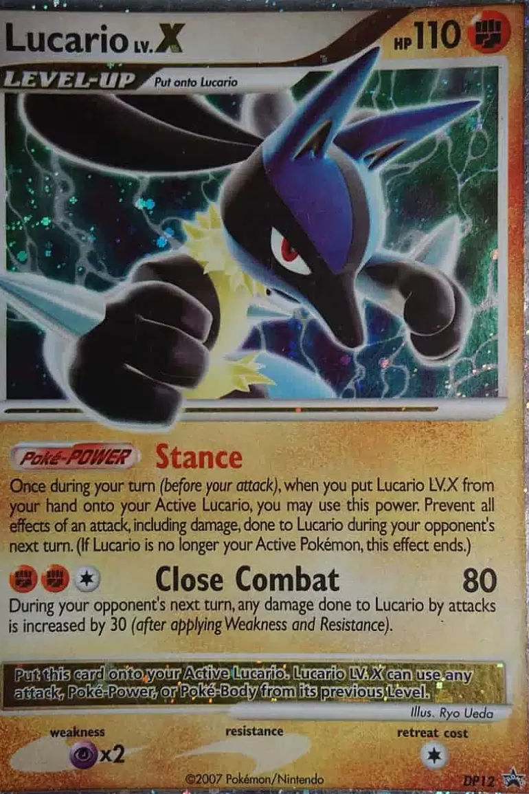 Pocket Monster Pokémon Kort-Lucario Lv.X Dp12 Ultra Rare