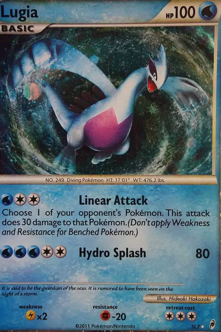 Pocket Monster Pokémon Kort-Lugia Sl7 Ultra Rare