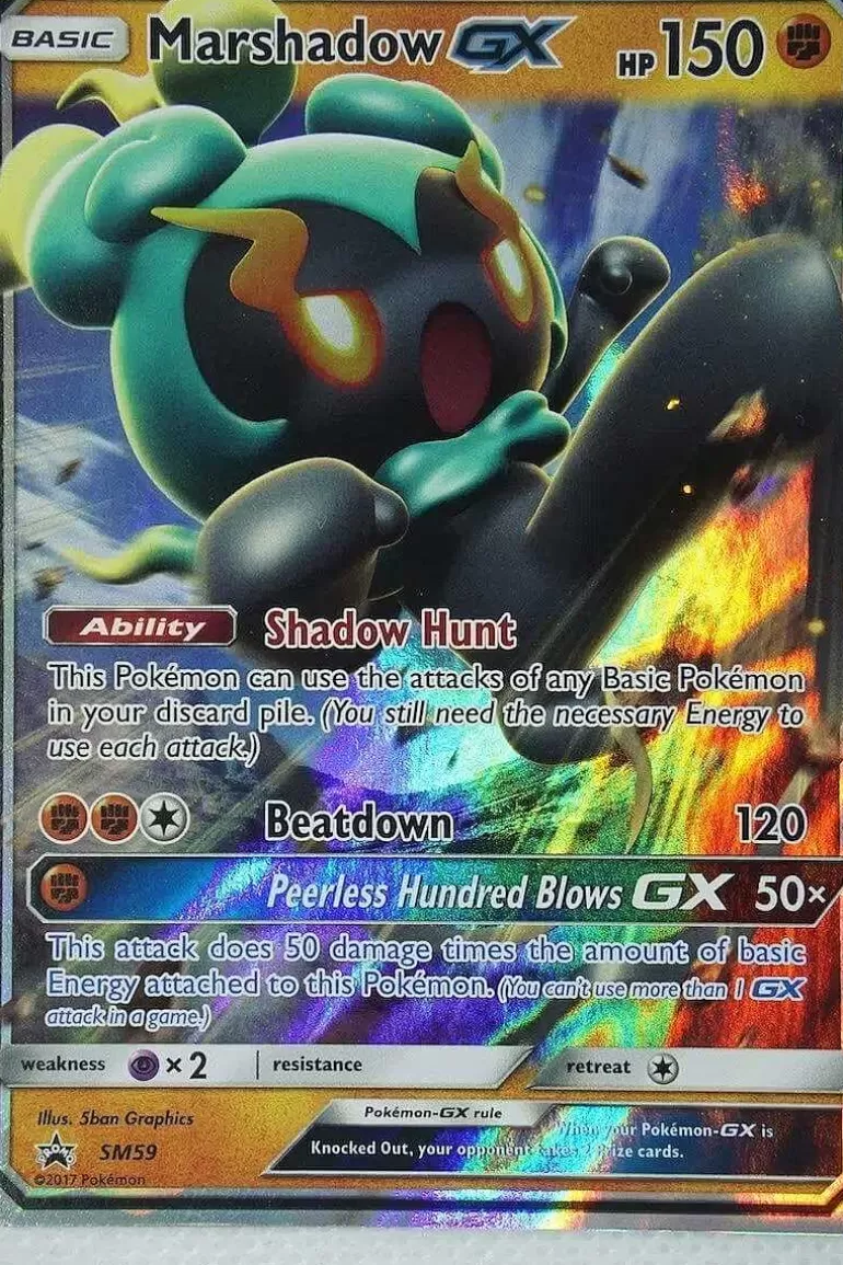 Pocket Monster Pokémon Kort-Marshadow Gx Sm59