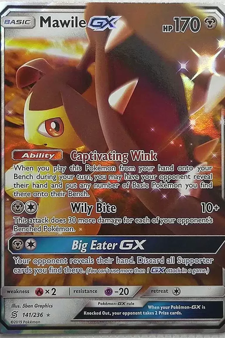 Pocket Monster Pokémon Kort-Mawile Gx 141/236