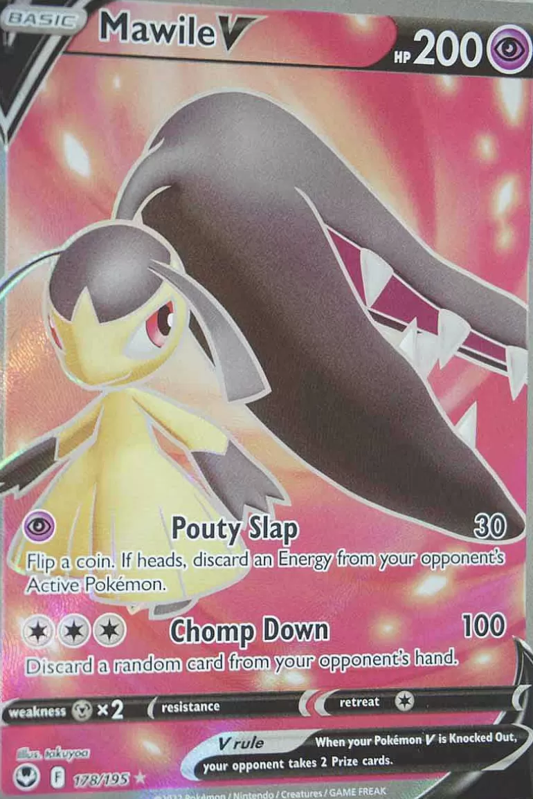 Pocket Monster Pokémon Kort-Mawile V 178/195 Full Art