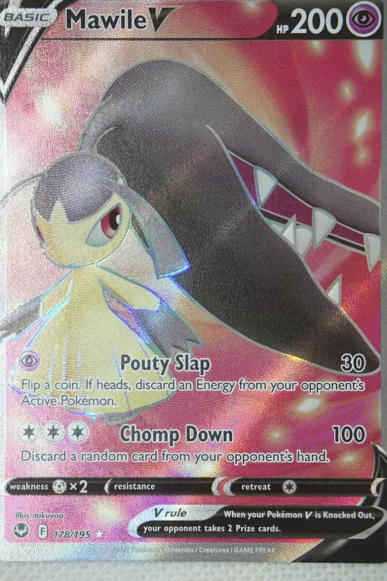 Pocket Monster Pokémon Kort-Mawile V 178/195 Full Art