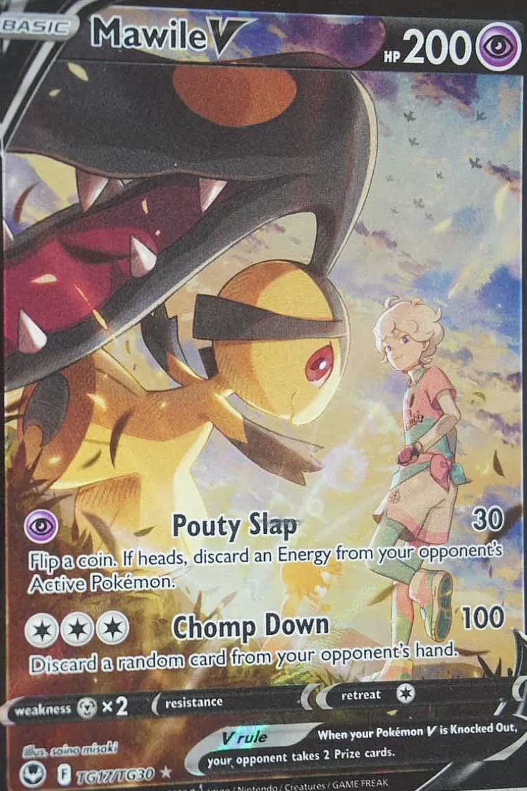 Pocket Monster Pokémon Kort-Mawile V Tg17/Tg30
