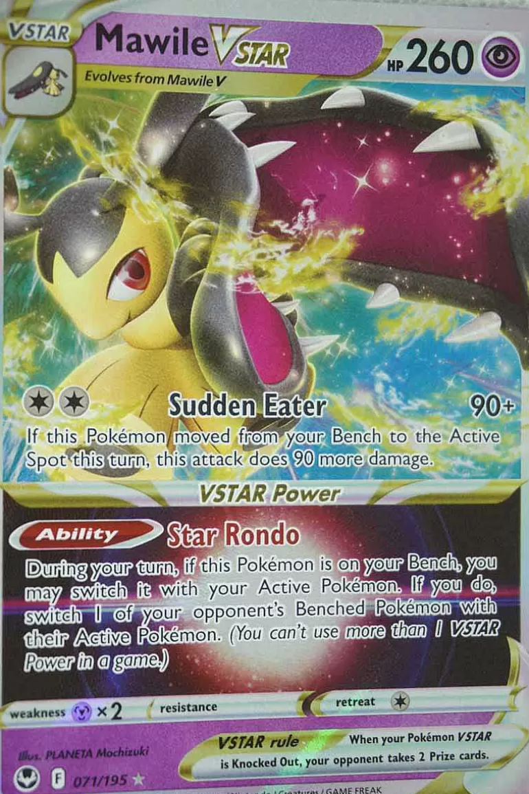 Pocket Monster Pokémon Kort-Mawile Vstar 071/195