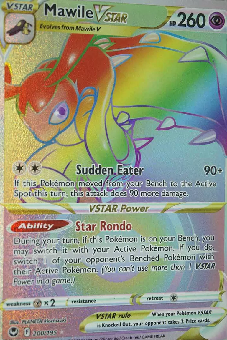 Pocket Monster Pokémon Kort-Mawile Vstar 200/195 Hyper Rare