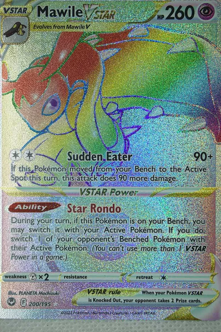 Pocket Monster Pokémon Kort-Mawile Vstar 200/195 Hyper Rare