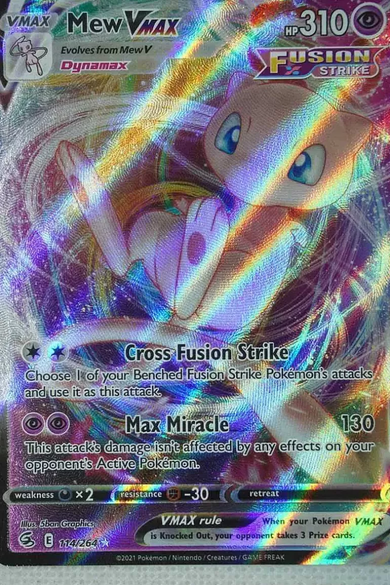 Pocket Monster Pokémon Kort-Mew Vmax 114/264