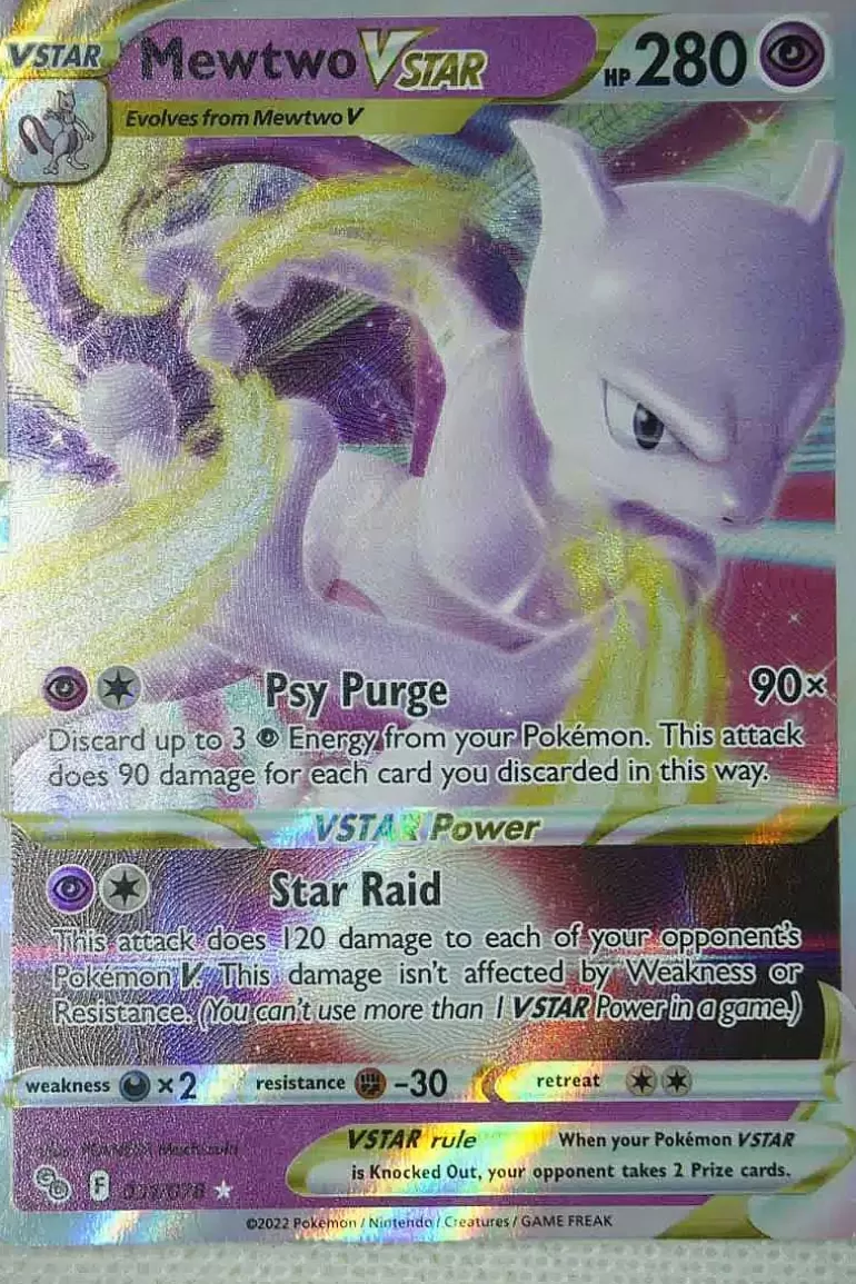 Pocket Monster Pokémon Kort-Mewtwo Vstar 031/078