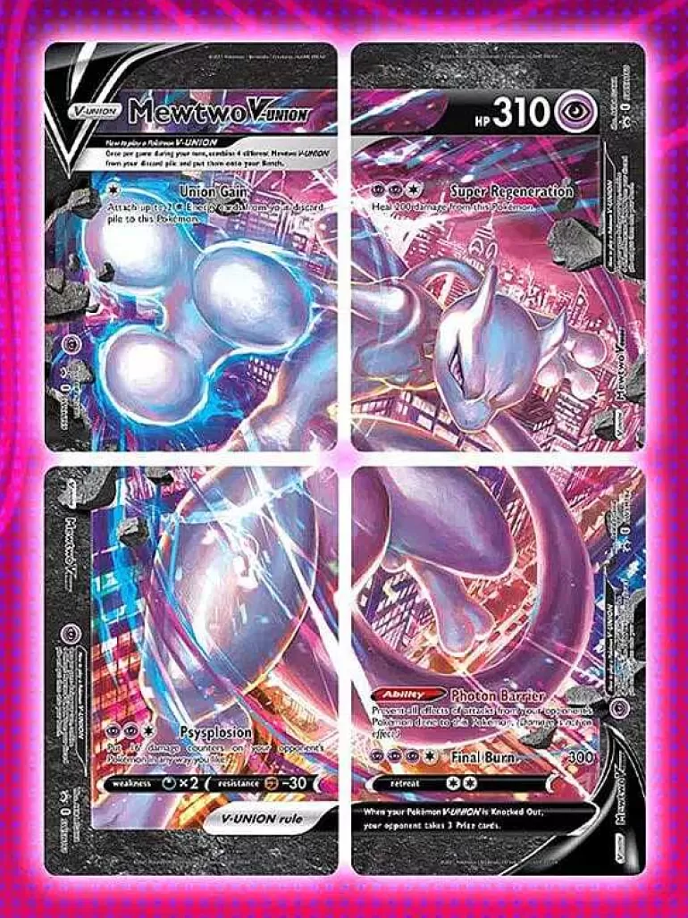 Pocket Monster Pokémon Kort-Mewtwo V-Union Special Collection Box