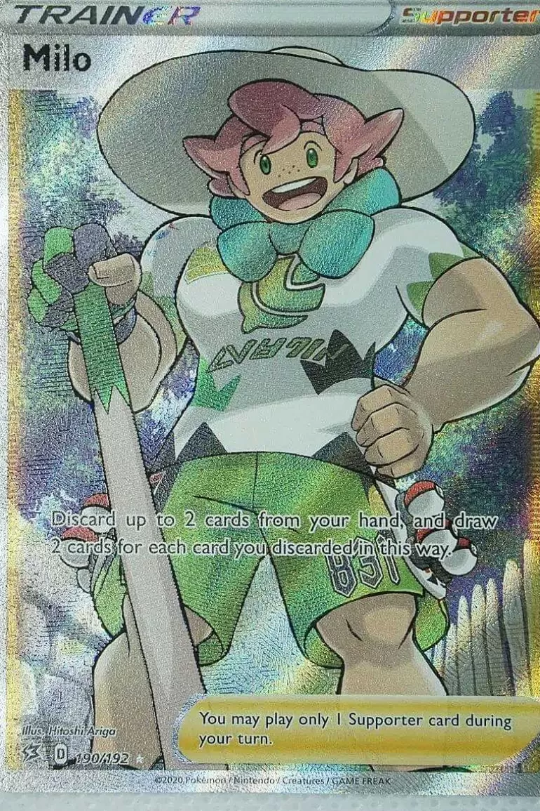 Pocket Monster Pokémon Kort-Milo 190/192 Full Art