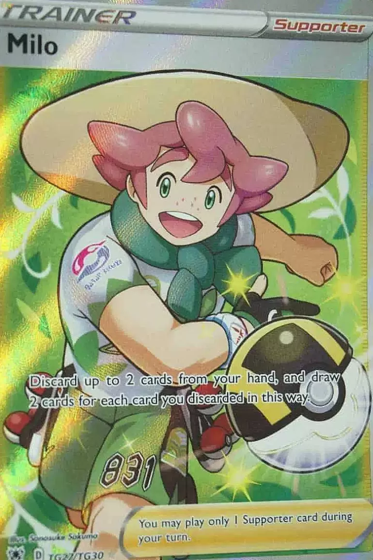 Pocket Monster Pokémon Kort-Milo Tg27/Tg30 Full Art