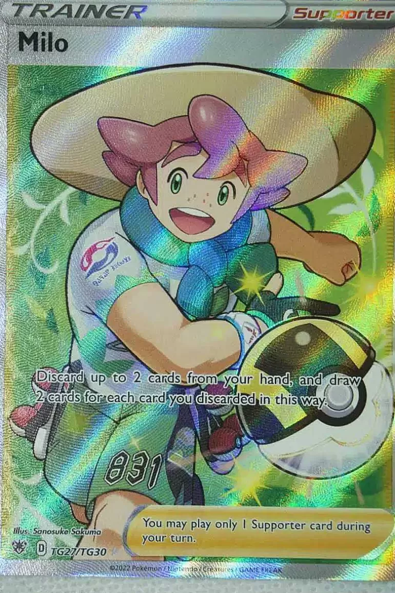 Pocket Monster Pokémon Kort-Milo Tg27/Tg30 Full Art