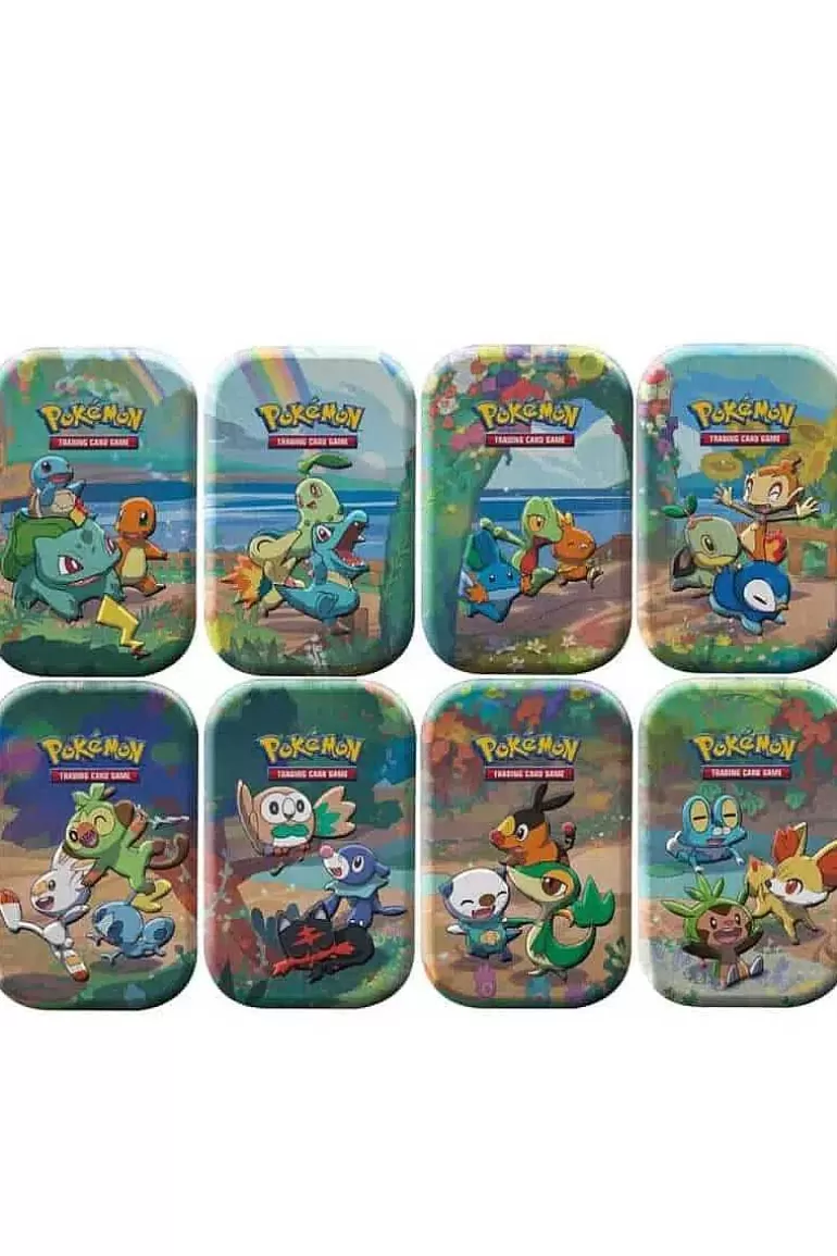 Pocket Monster Pokémon Kort-Mini Tin Fra Celebrations Med Chespin, Fennekin Og Froakie