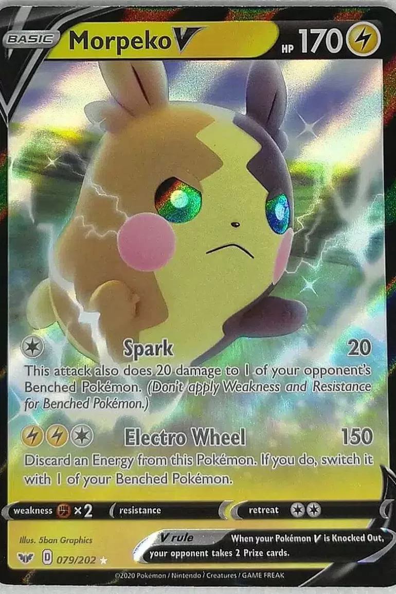 Pocket Monster Pokémon Kort-Morpeko V 079/202