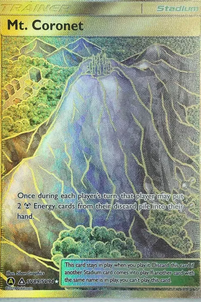 Pocket Monster Pokémon Kort-Mt. Coronet Sv89/Sv94 Secret Rare