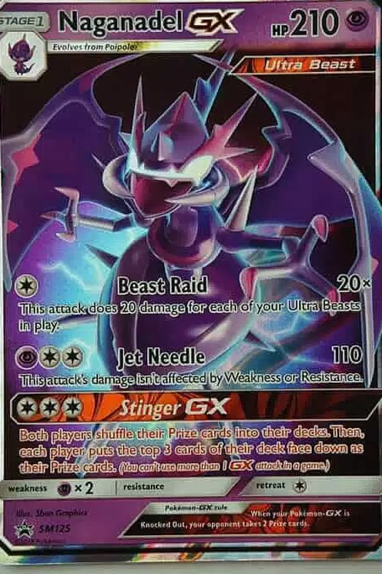 Pocket Monster Pokémon Kort-Naganadel Gx Sm125