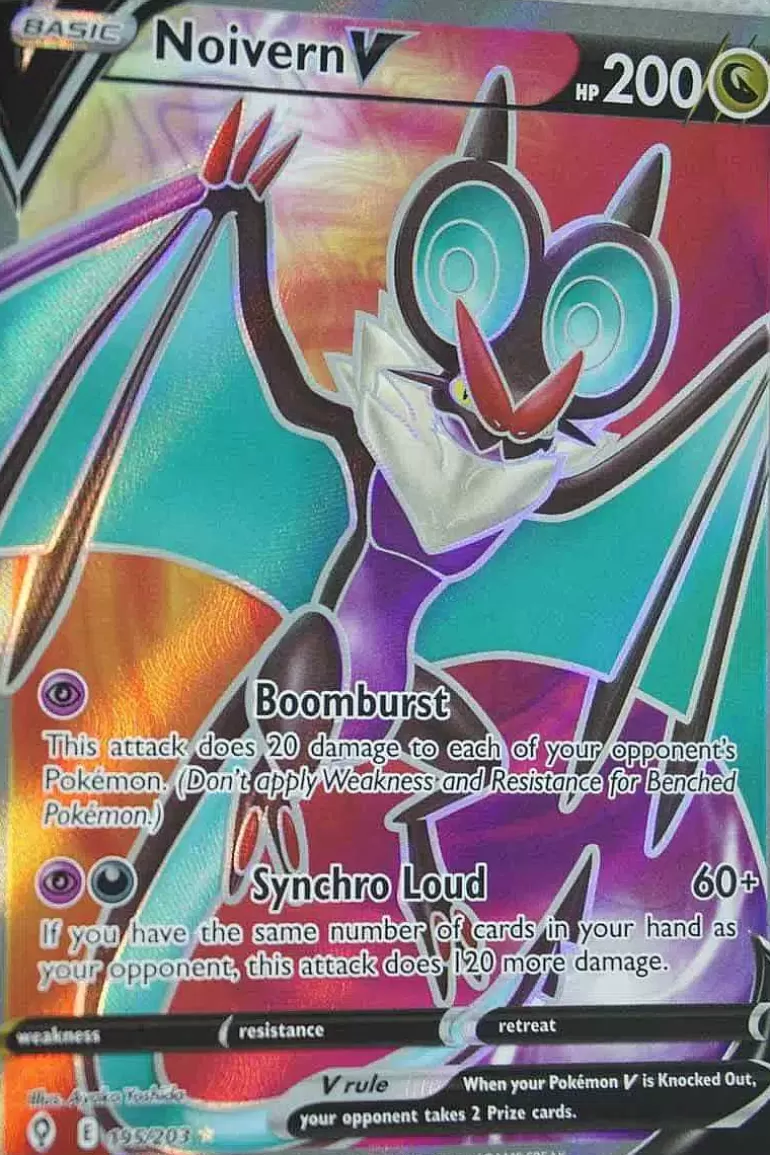 Pocket Monster Pokémon Kort-Noivern V 195/203 Full Art