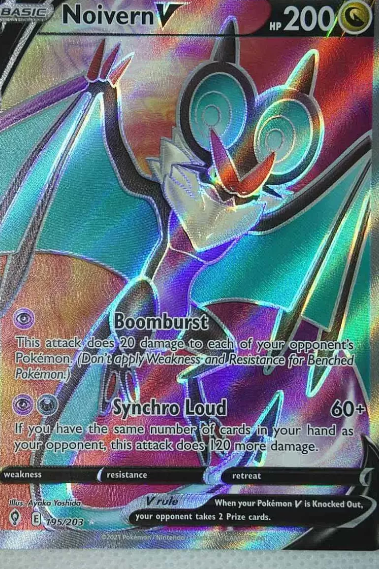 Pocket Monster Pokémon Kort-Noivern V 195/203 Full Art