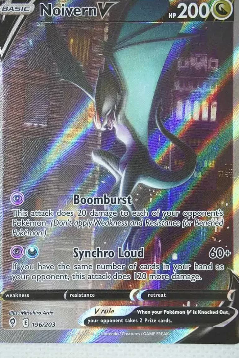 Pocket Monster Pokémon Kort-Noivern V 196/203 Alternate Art