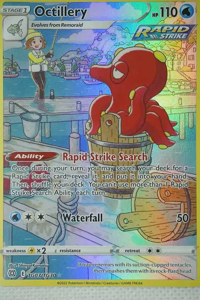 Pocket Monster Pokémon Kort-Octillery Tg03/Tg30 Holo Rare