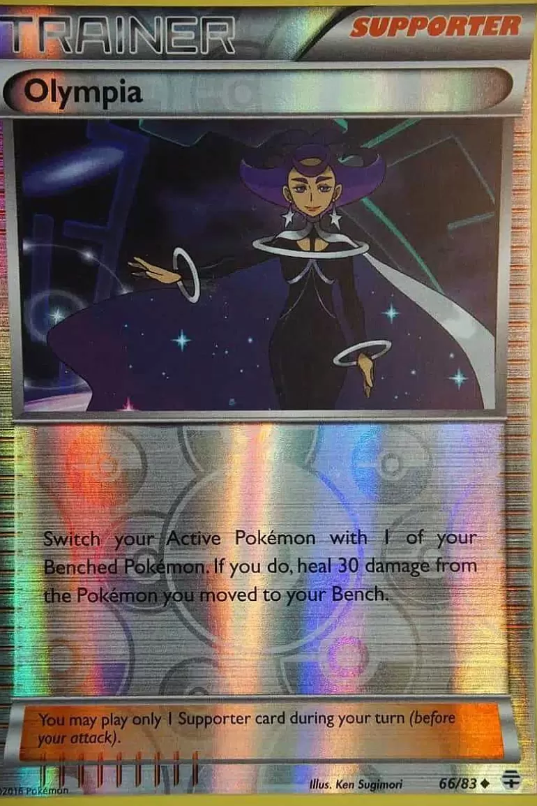 Pocket Monster Pokémon Kort-Olympia 66/83 Reverse Holo