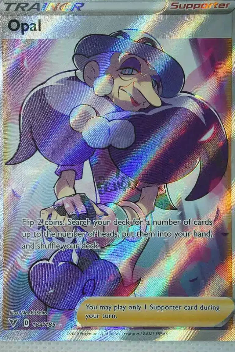 Pocket Monster Pokémon Kort-Opal 184/185 Full Art