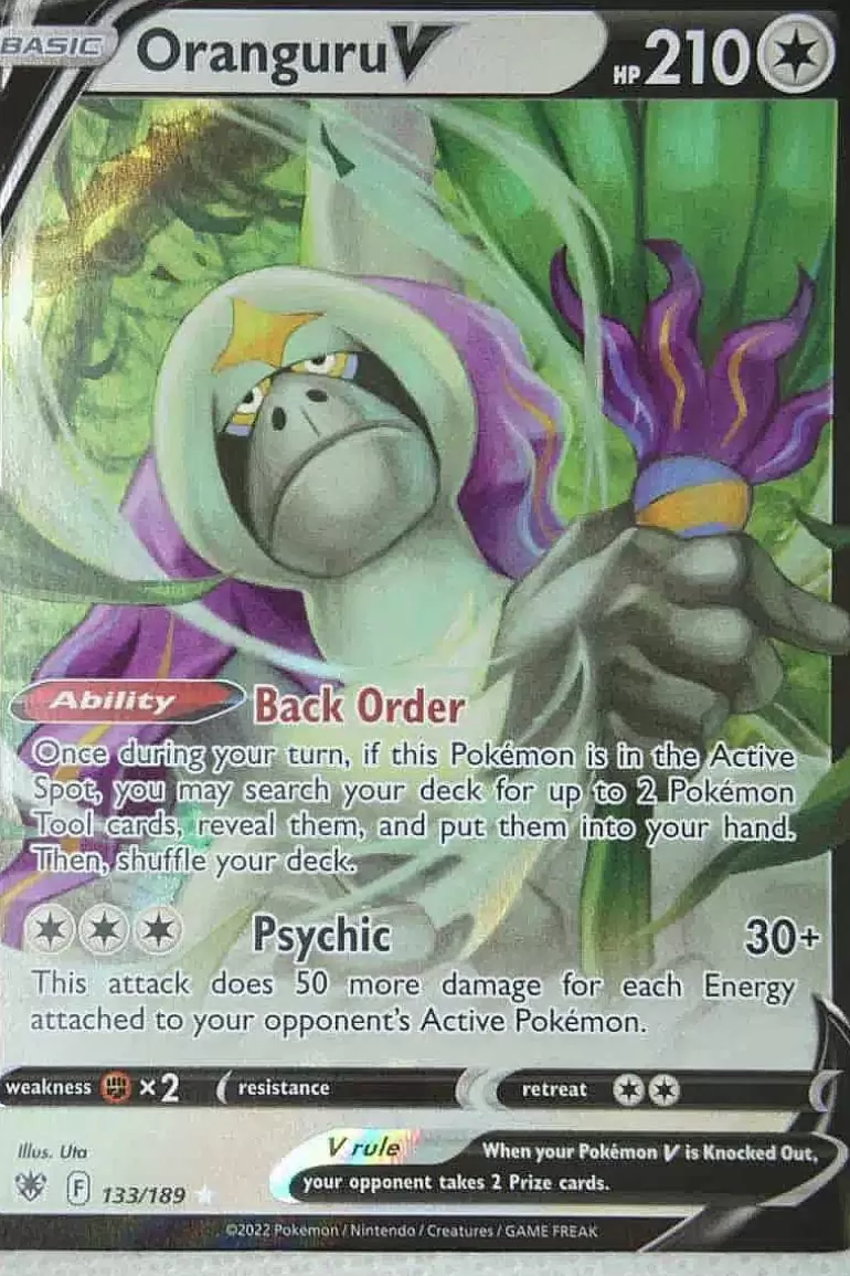 Pocket Monster Pokémon Kort-Oranguru V 133/189